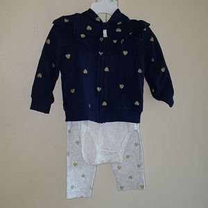 Carter's infant girl's 3 piece outfit